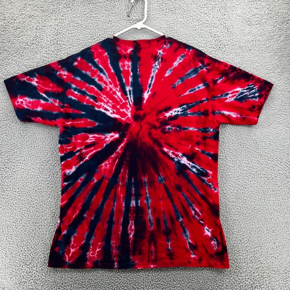 Liquid Blue MLB Boston Red Sox Burst Tie Dye T-Shirt Mens XL Red Navy Blue - Picture 2 of 12